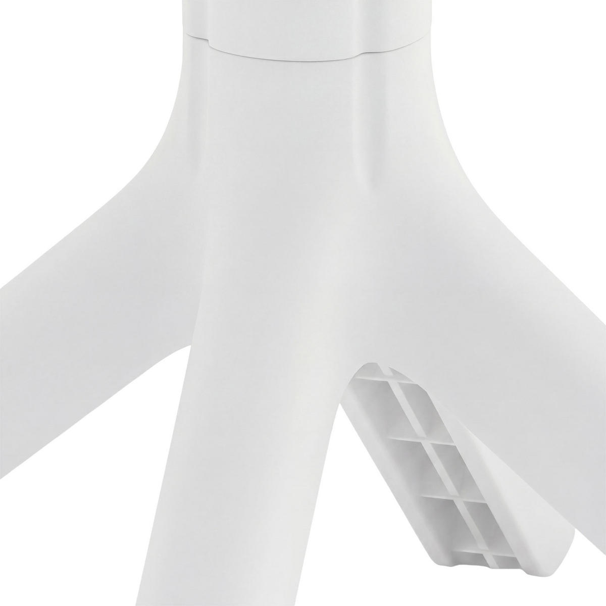 BARTISCH rund 60 cm Kunststoff Weiß - Weiß, Kunststoff (60/60/107cm) - CLP