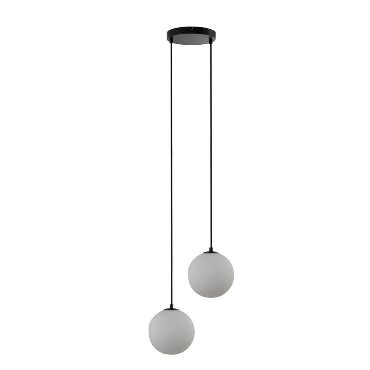 HÄNGELEUCHTE SUNA - Weiß, 2-flammig - Weiß, Glas (20/36/200cm) - Home Deluxe