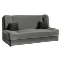 SCHLAFSOFA Jonas - Silberfarben, Holz/Textil (195/86/87cm)