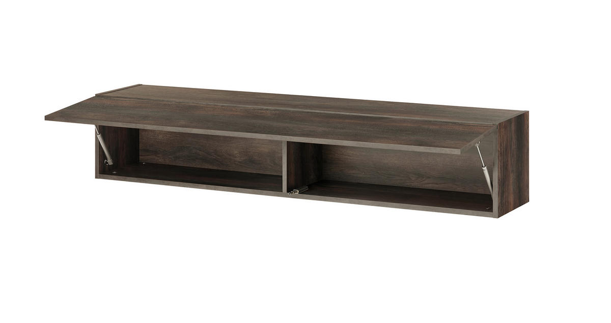 HÄNGEELEMENT M18 Thermo Oak 152/30/30 cm - Graubraun, Holzwerkstoff (152/30/30cm) - Livojo