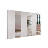 DREHTÜRENSCHRANK 202/300/52 6-türig - Beige/Weiß, Holz/Metall (300/202/52cm) - Abiks Möbel