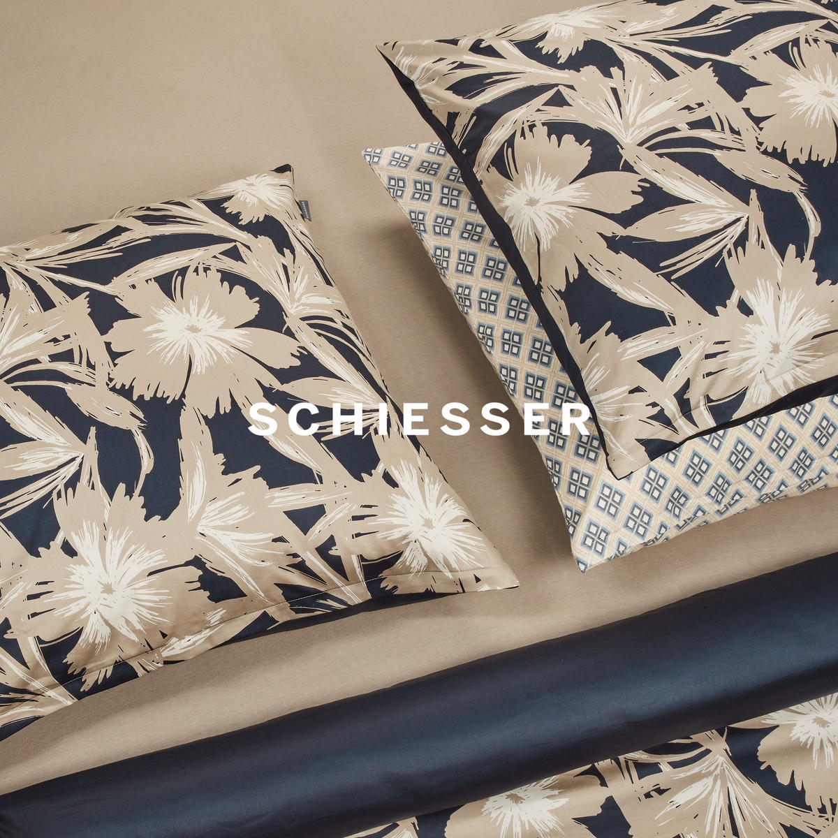 SPANNBETTLAKEN Elli - 97/3 - 180 x 200 cm - Dunkelgrau - Dunkelgrau, Textil (180/200cm) - SCHIESSER