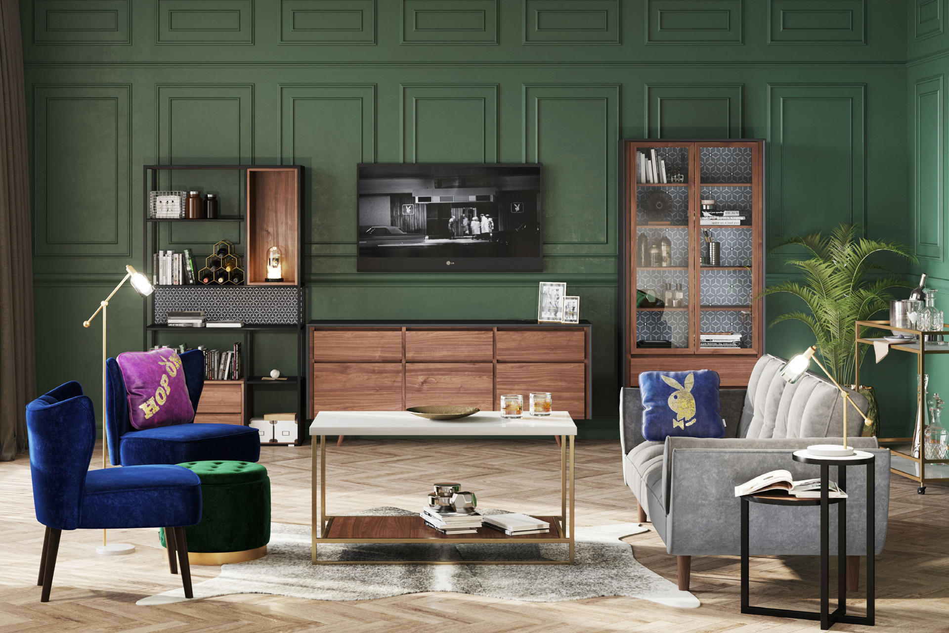 Wohnzimmer von Playboy