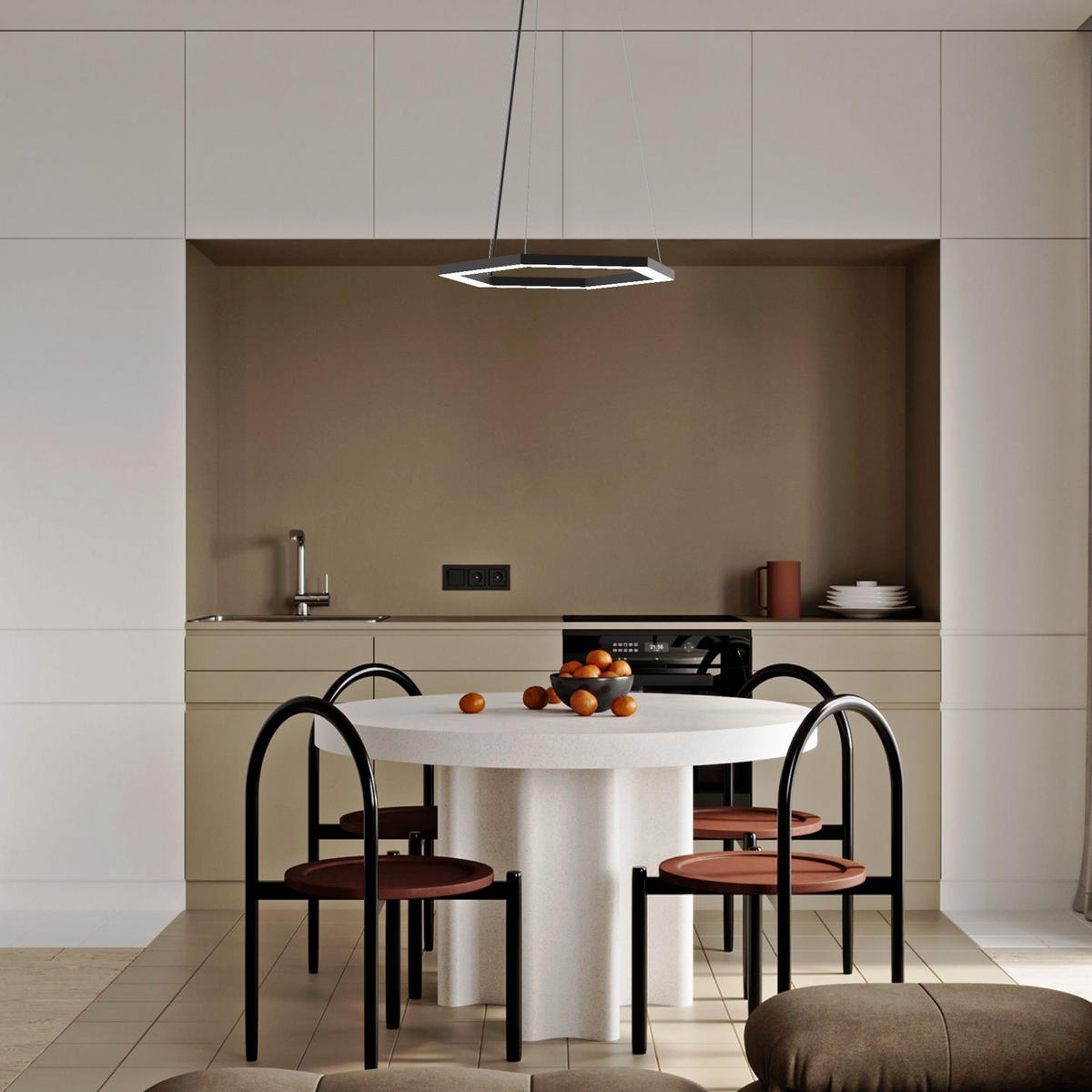 LED-HÄNGELEUCHTE - Rot, Metall (1.6/100/40cm) - Lumicom