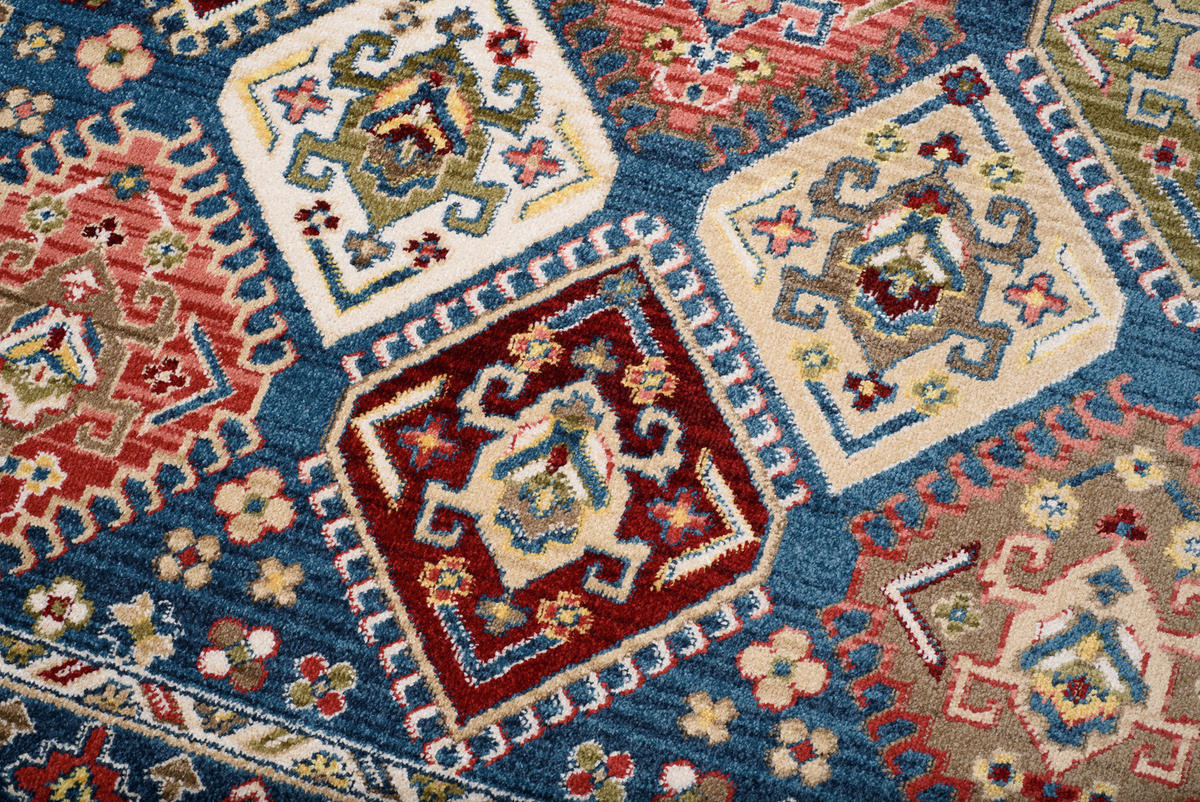 TEPPICH RIVIOLI Blau 80/150 cm - Blau, Textil (80/150cm) - Tapiso