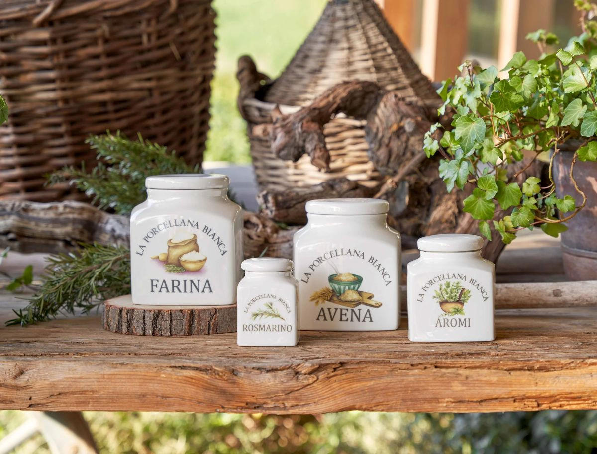 VORRATSDOSE Aromi 0,5 l - Multicolor, Keramik (10/10/11cm) - La Porcellana Bianca