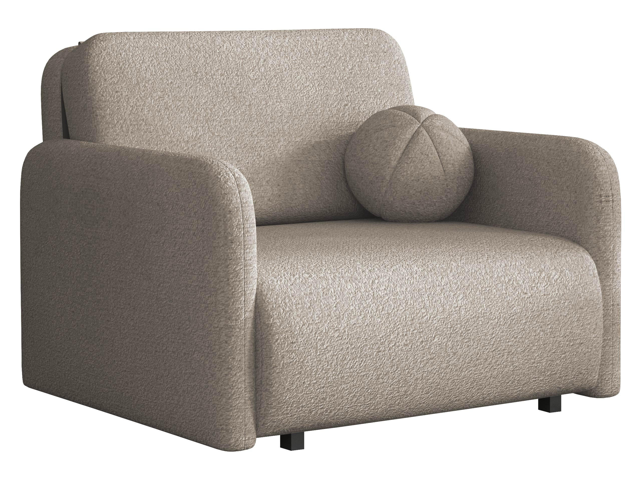 SCHLAFSOFA Viva Sun I - Hellbraun/Schwarz, Holz/Textil (100/85/103cm) - MIRJAN24