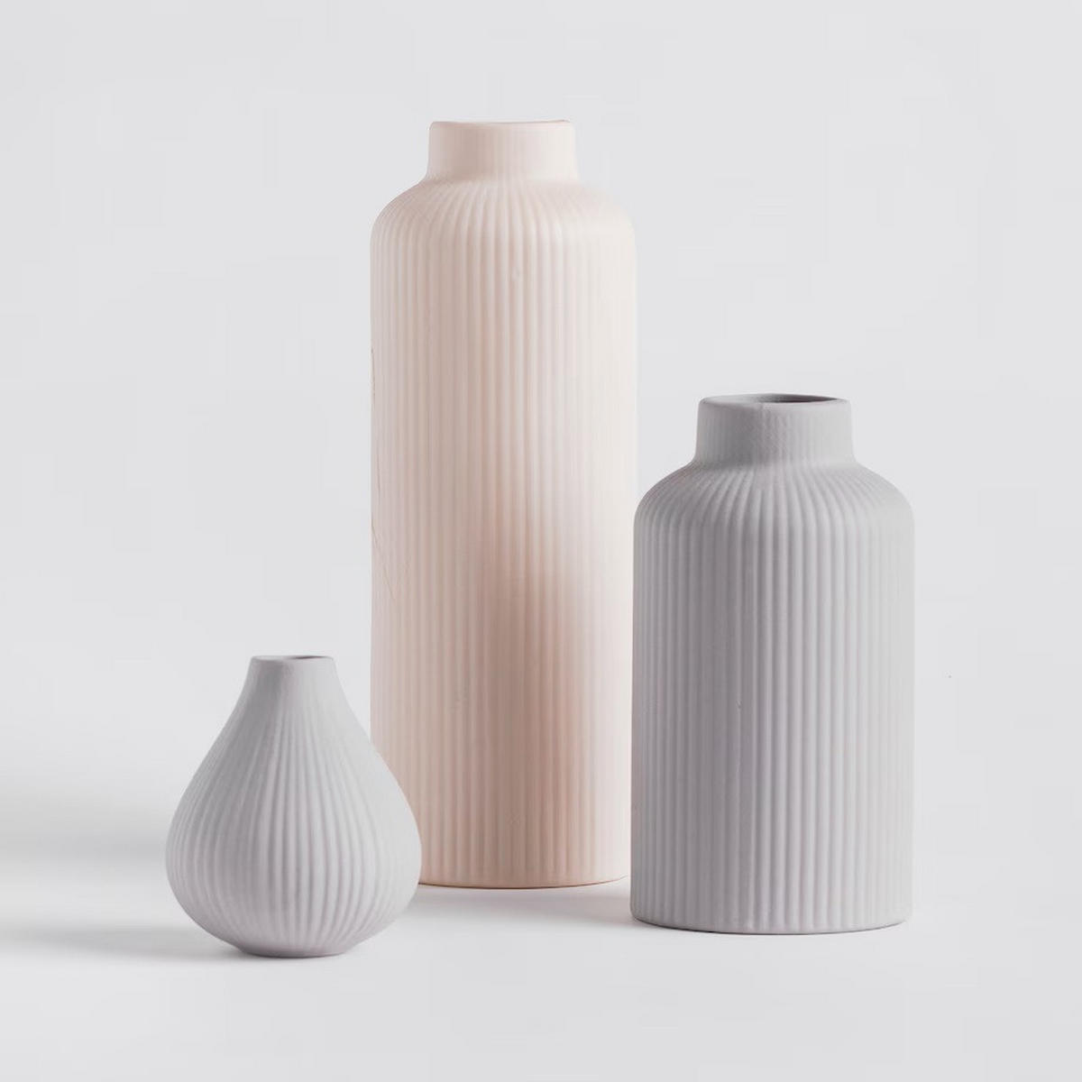 VASE Dahli, 23x8 cm, Rosa, Blumenvase Keramikvase Dekorative Perfekt für Blumen & Wohndekoration, Elegante Design - Rosa, Keramik (23cm) - home&you