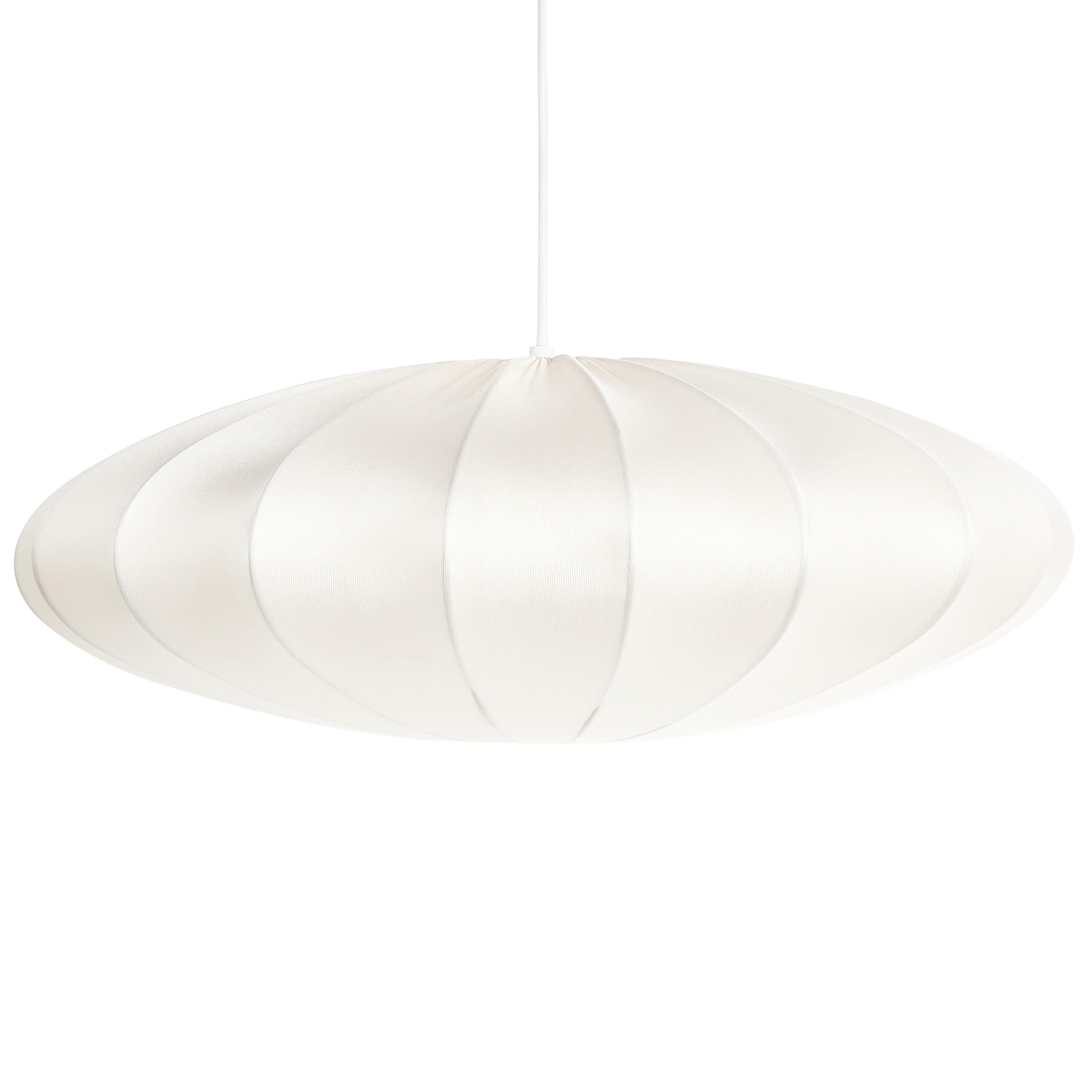 HÄNGELEUCHTE Cremeweiß Guacara - Creme, Textil (55/55/78cm) - Beliani