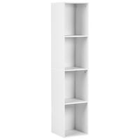 BÜCHERREGAL mit 4 Ebenen 143 cm Weiß Winnipeg - Weiß, Holzwerkstoff (30/143/30cm) - Beliani