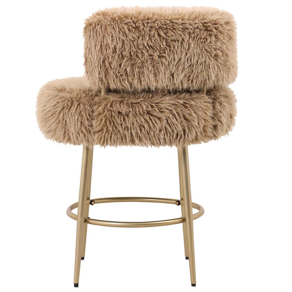 BARHOCKER Hair Braun 67/64/94cm - Braun, Textil (64/94/67cm) - PTMD Collection