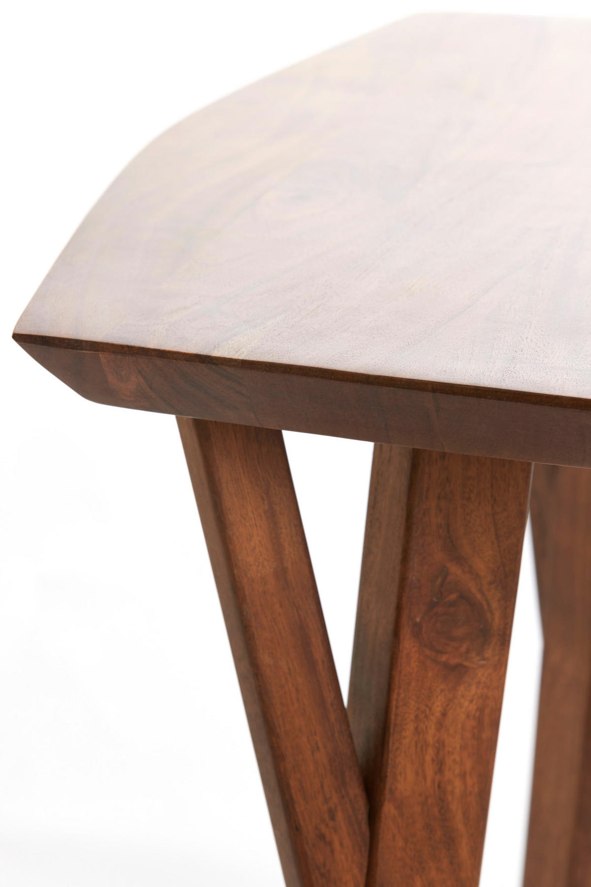 ESSTISCH Quenza Braun 85/85/78 cm - Dunkelbraun, Holz (85/85/78cm) - Light & Living