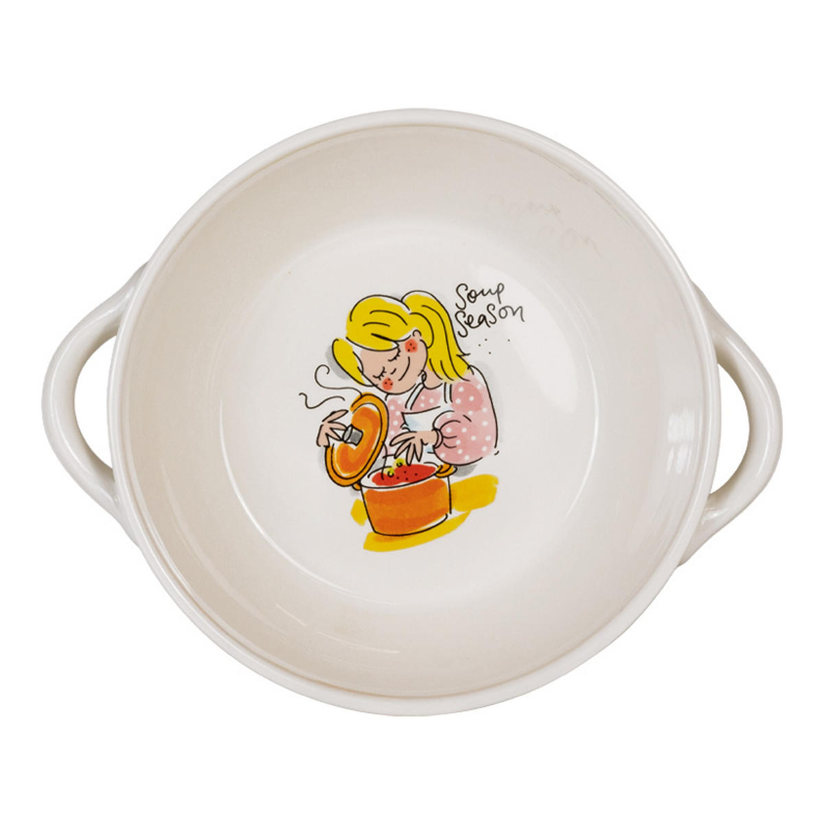 SCHALE Heiße Suppe in Bunt - 23cm - Multicolor, Keramik (21.5/18/21.5cm) - Blond Amsterdam