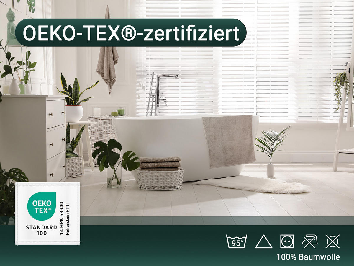 DUSCHTÜCHER, 5er-Set, 70x140 cm, 100% Baumwolle - Fango, Textil (70/140cm) - Zollner