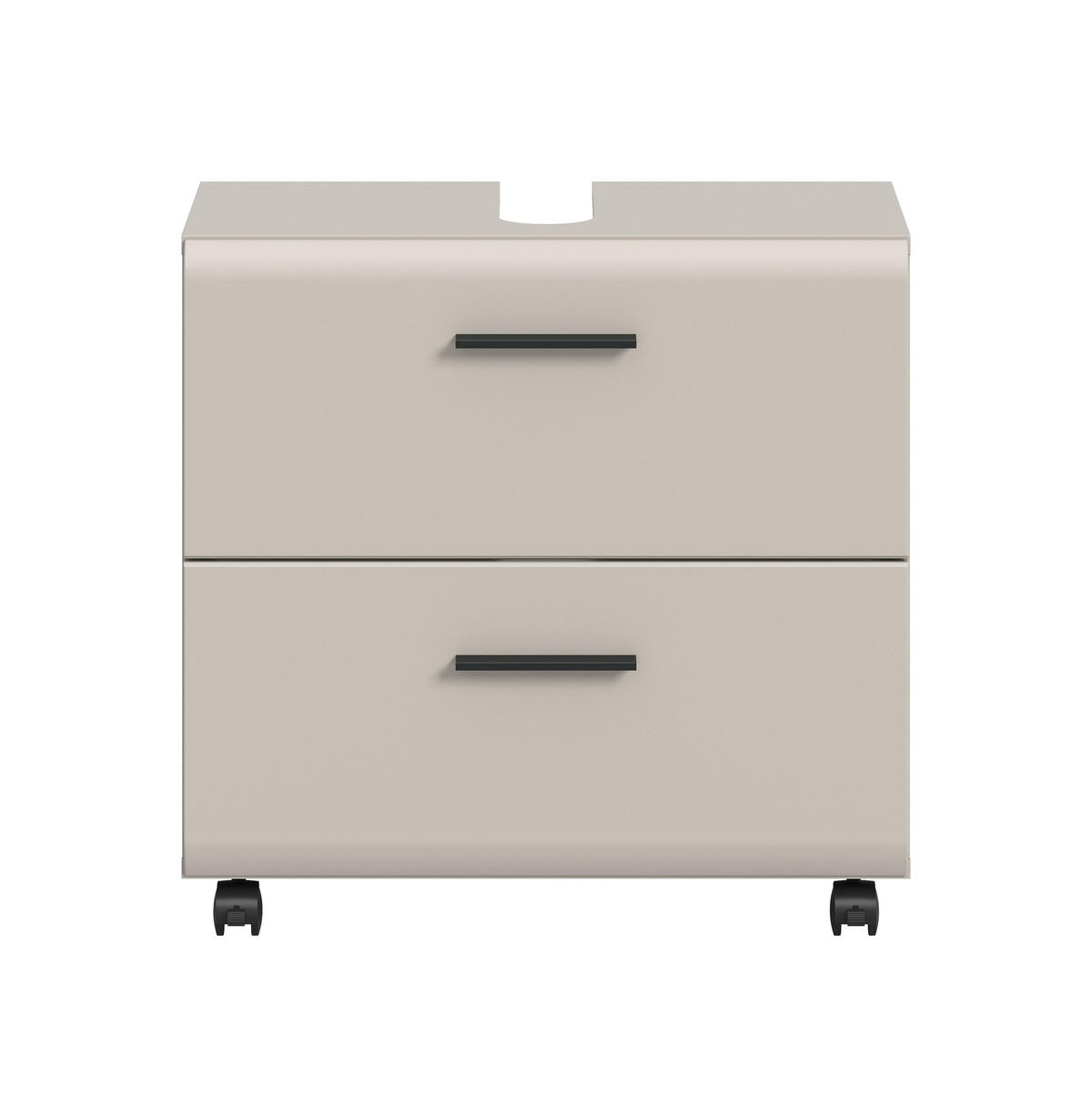 WASCHBECKENUNTERSCHRANK Alba (B/H/T: ca. 60/58/30 cm) in Kaschmir/Kaschmir matt - Kaschmir, Holzwerkstoff (60/58/30cm)