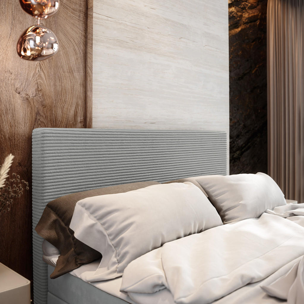 Thumbnail - Masseno Boxbett, Blau, Holz, 180x200 cm, Schlafzimmer, Betten, Boxspringbetten