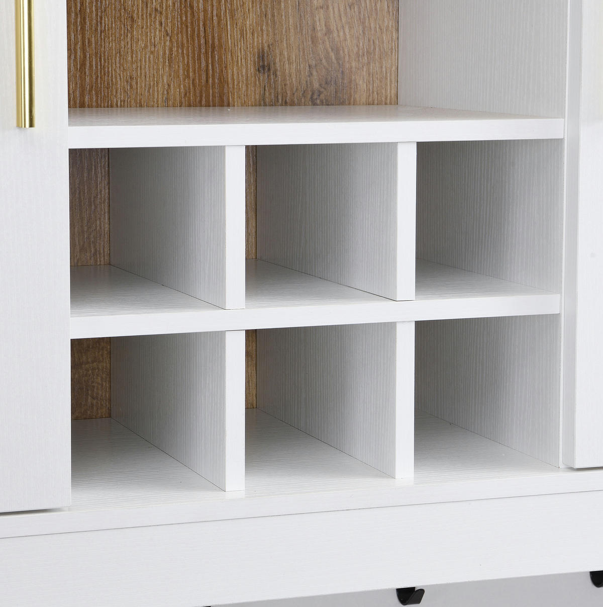 HIGHBOARD 94,5/175,5/30 cm Weiß aus MDF mit Soft-Clamp-Scharnieren - Weiß, Holzwerkstoff (30/175.5/94.5cm) - OKMYHOME