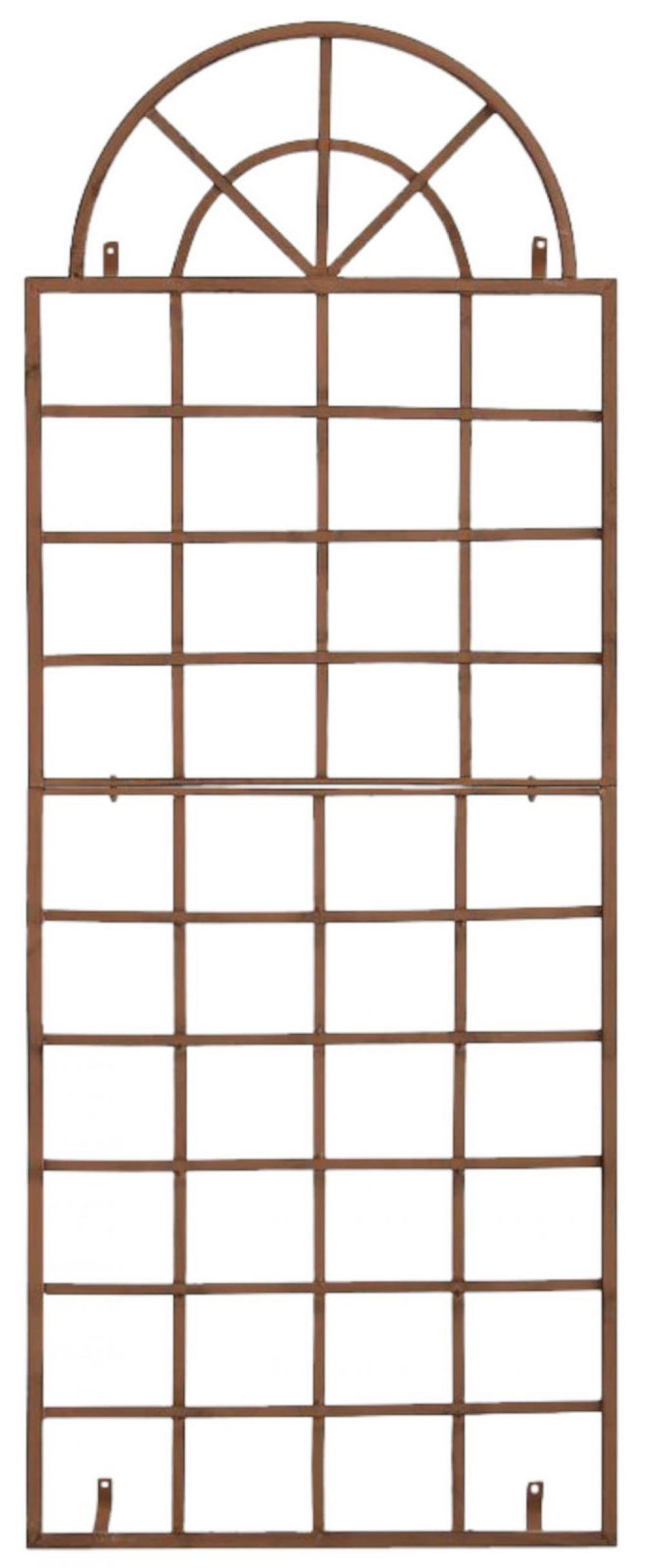 RANKGITTER 2er Set Metall antik braun - Braun, Metall (70/180/1cm) - CLP