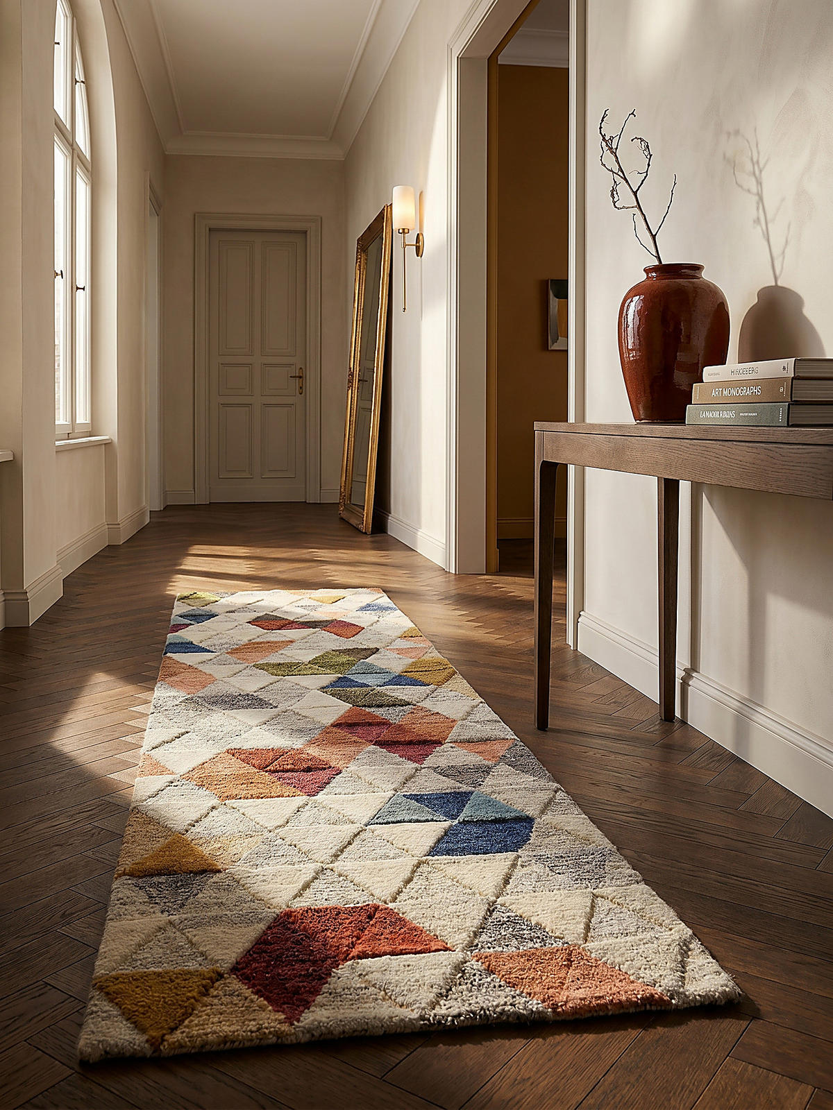 WOLLTEPPICH ESK, geometrisch, Bunt, 60 x 230 cm - Multicolor, Textil (230/60cm) - KADIMA DESIGN