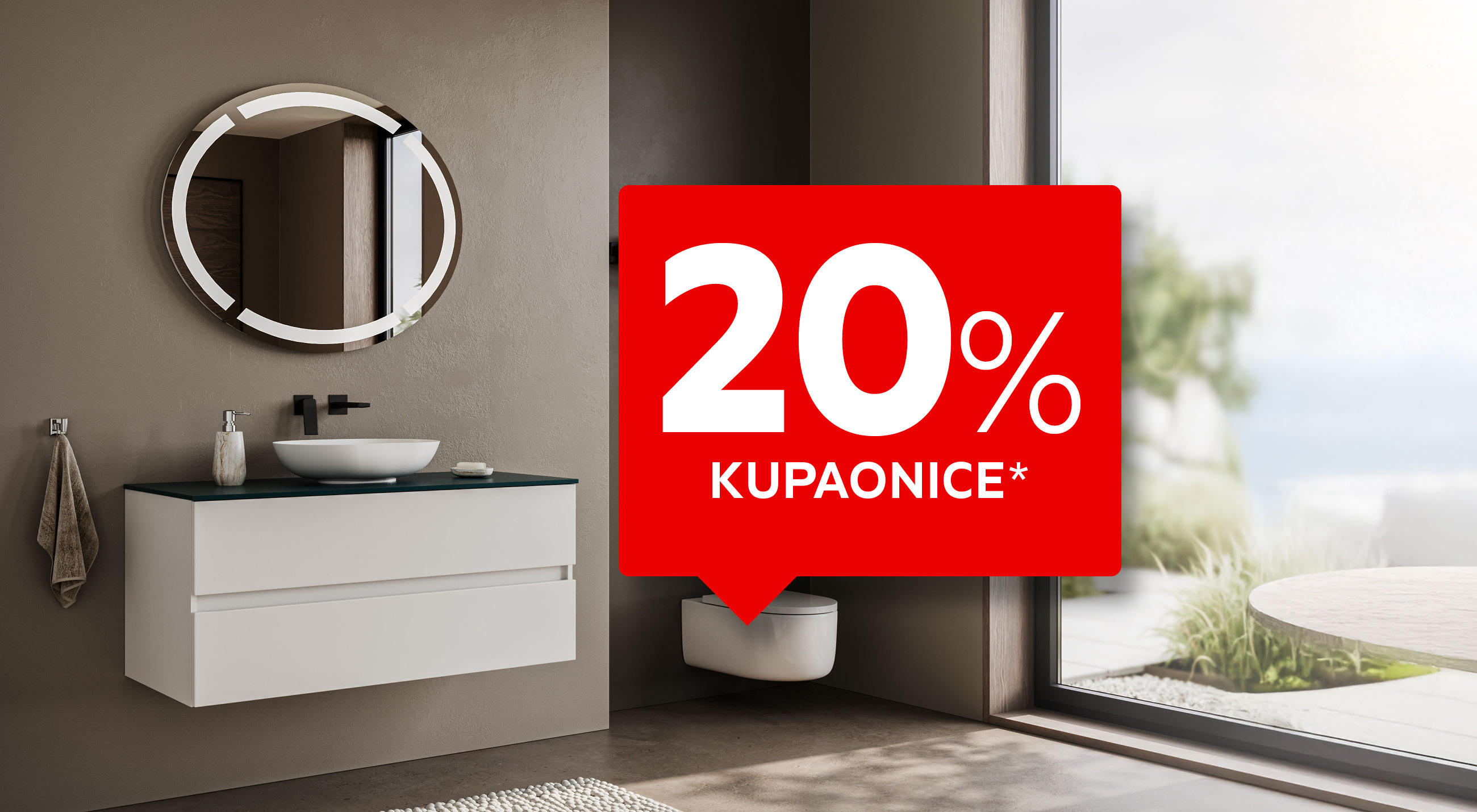 20% kupaonice*