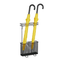 REGENSCHIRMSTÄNDER - Schwarz, Metall (30.5/54/15cm) - Relaxdays