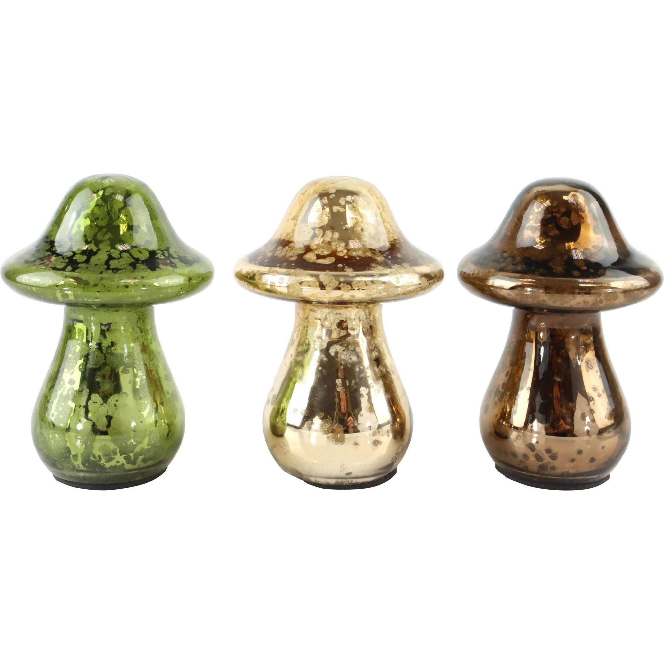 DEKOOBJEKT Harvest Jewels 3er Set 8/8/10 cm - Multicolor, Glas (8/10/8cm) - FURNARO