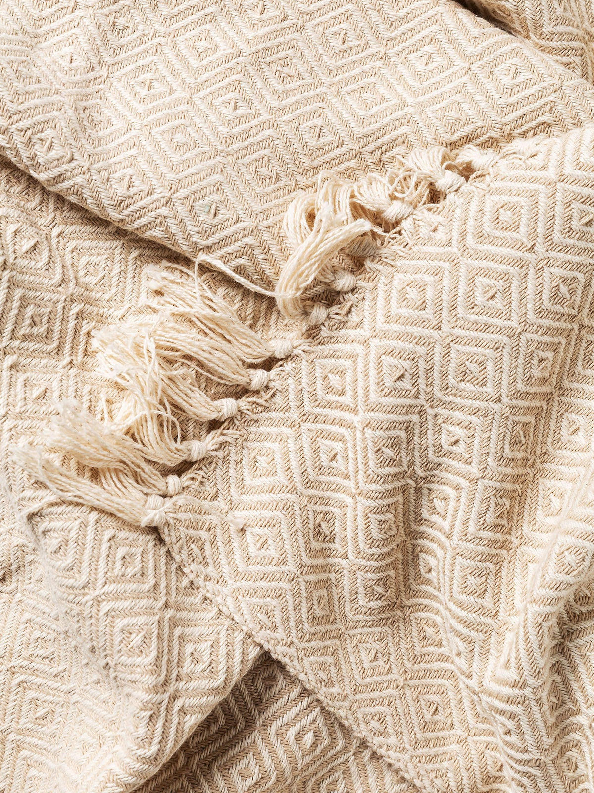 BAUMWOLLDECKE Jasmin Beige 125x150 cm - Beige, Textil (125/150cm) - benuta Nest