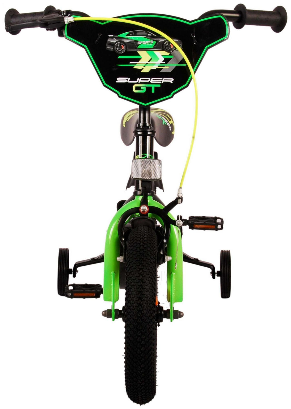 KINDERFAHRRAD Super GT - Jungen - 12 Zoll - Rücktritt + Handbremse - Grün - Schwarz/Grün, Metall (42cm) - TPFSports