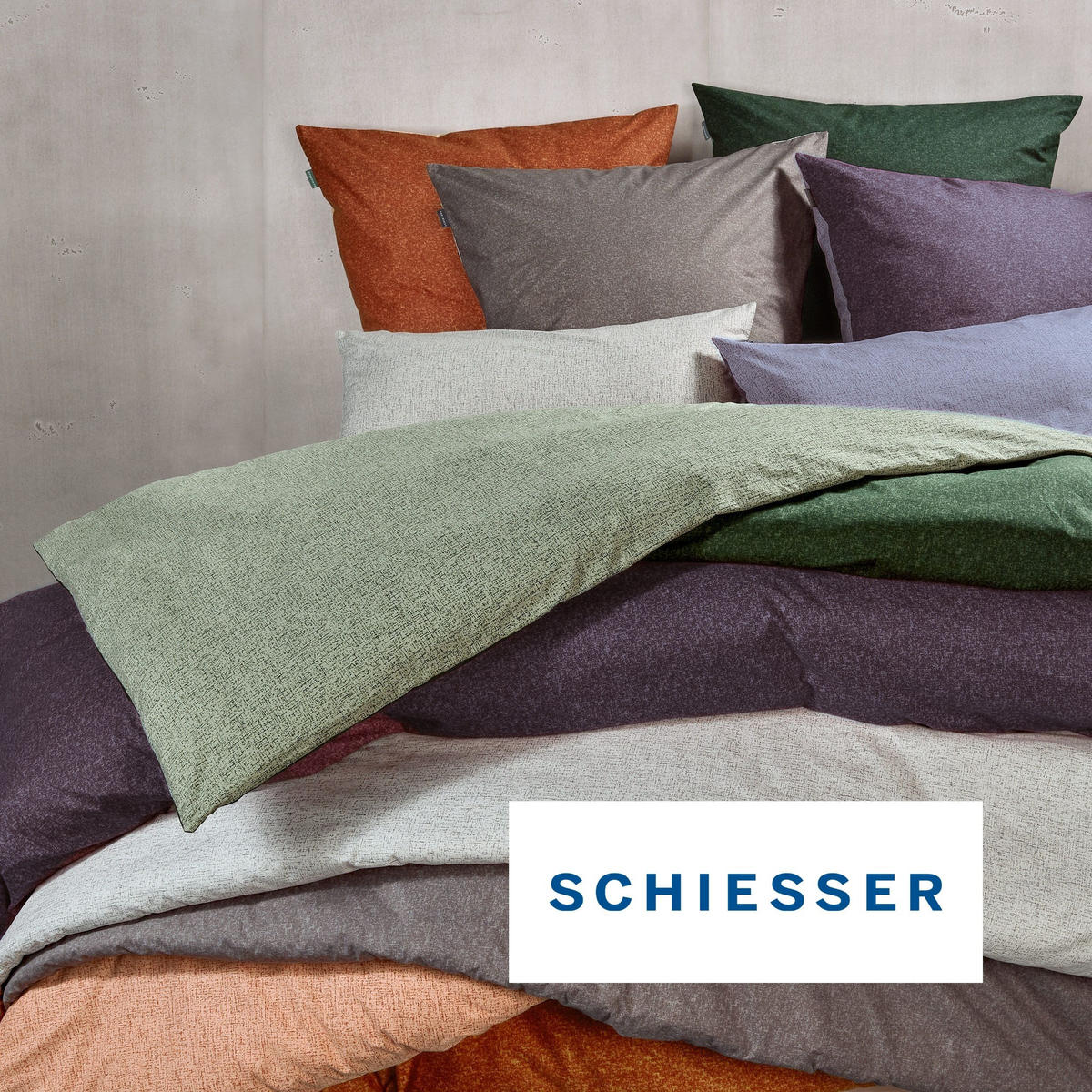 BETTWÄSCHESET Vinnie - Renforcé - 2-teilig - 155 x 220 cm - Plum - Pflaume, Textil (155/220cm) - SCHIESSER