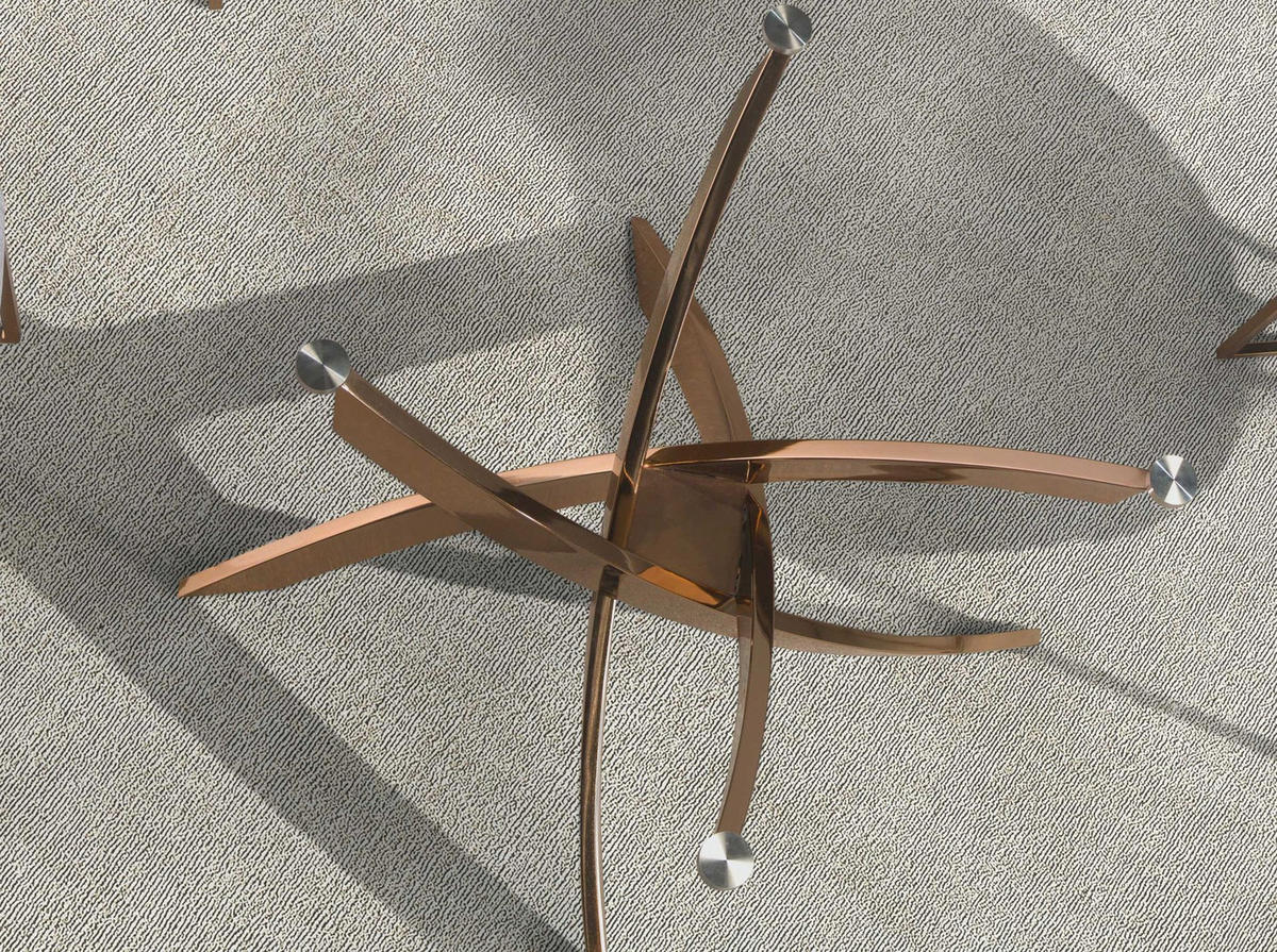 ESSTISCH Rechteckiger Esstisch aus gehärtetem Glas und rosa Stahl 150/95/75 cm - Pink/Goldfarben, Glas/Metall (95/150/75cm) - ANGEL CERDA