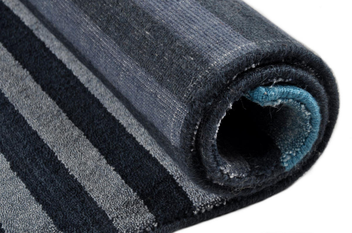 HANDWEBTEPPICH Miami 190x290 cm - Blau, Textil (190/290cm) - THEKO