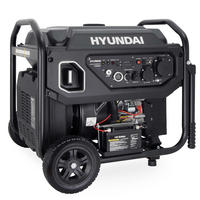 INVERTER-GENERATOR HY8000iE (8.0 kW, E-START, 2 x 230V, ECO-Modus) - Schwarz, Metall (63.5/52.5/56.8cm) - HYUNDAI