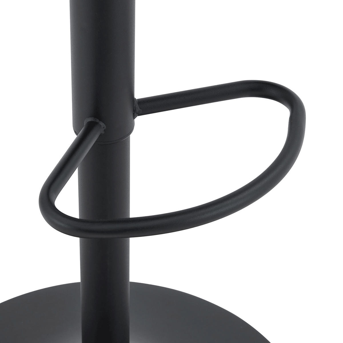 BARHOCKER 2er-Set Braun-Schwarz höhenverstellbar & 360° drehbar mit Rückenlehne - Schwarz, Metall (52/93/45cm) - PANGIVO