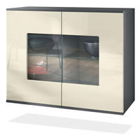 KOMMODE Grömitz Creme Hochglanz - Creme, Holzwerkstoff (92.5/73.5/35cm) - Vladon