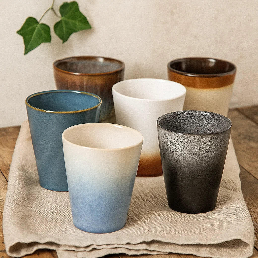 KAFFEETASSE Kaffeebecher - Storm 310 ml - 6 Stück - Multicolor, Keramik (0.31L) - Studio Tavola