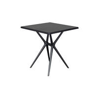 GARTENTISCH Moroni 70x70cm, Kunststoff, anthrazit - Anthrazit, Kunststoff/Metall (70/70/75cm) - dasmöbelwerk