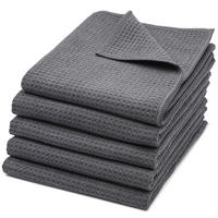 REINIGUNGSTÜCHER, 5er-Set, 40x70 cm, 80% Polyester, 20% Polyamid, Grau - Grau, Textil (40/70cm) - Zollner