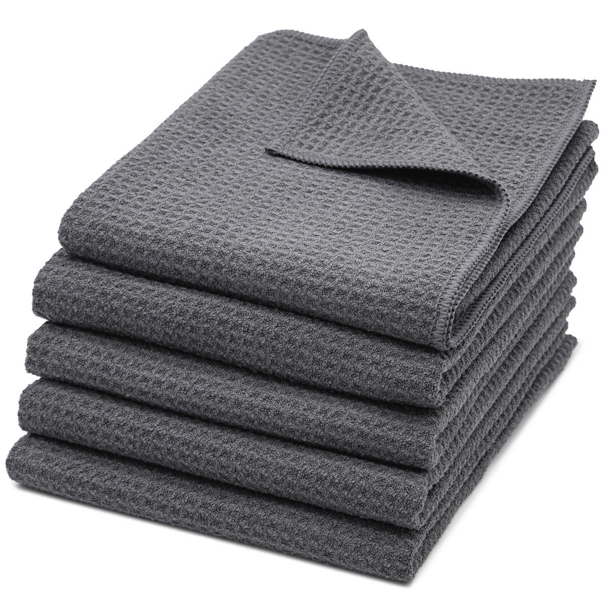 REINIGUNGSTÜCHER, 5er-Set, 40x70 cm, 80% Polyester, 20% Polyamid, Grau - Grau, Textil (40/70cm) - Zollner