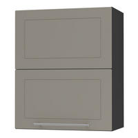 KÜCHENHÄNGESCHRANK Kvantum W8B/60 Beige Matt / Schwarz Matt 60 / 32,5 / 72cm - Beige/Schwarz, Holz/Holzwerkstoff (60/72/32.5cm) - Feldmann-Wohnen