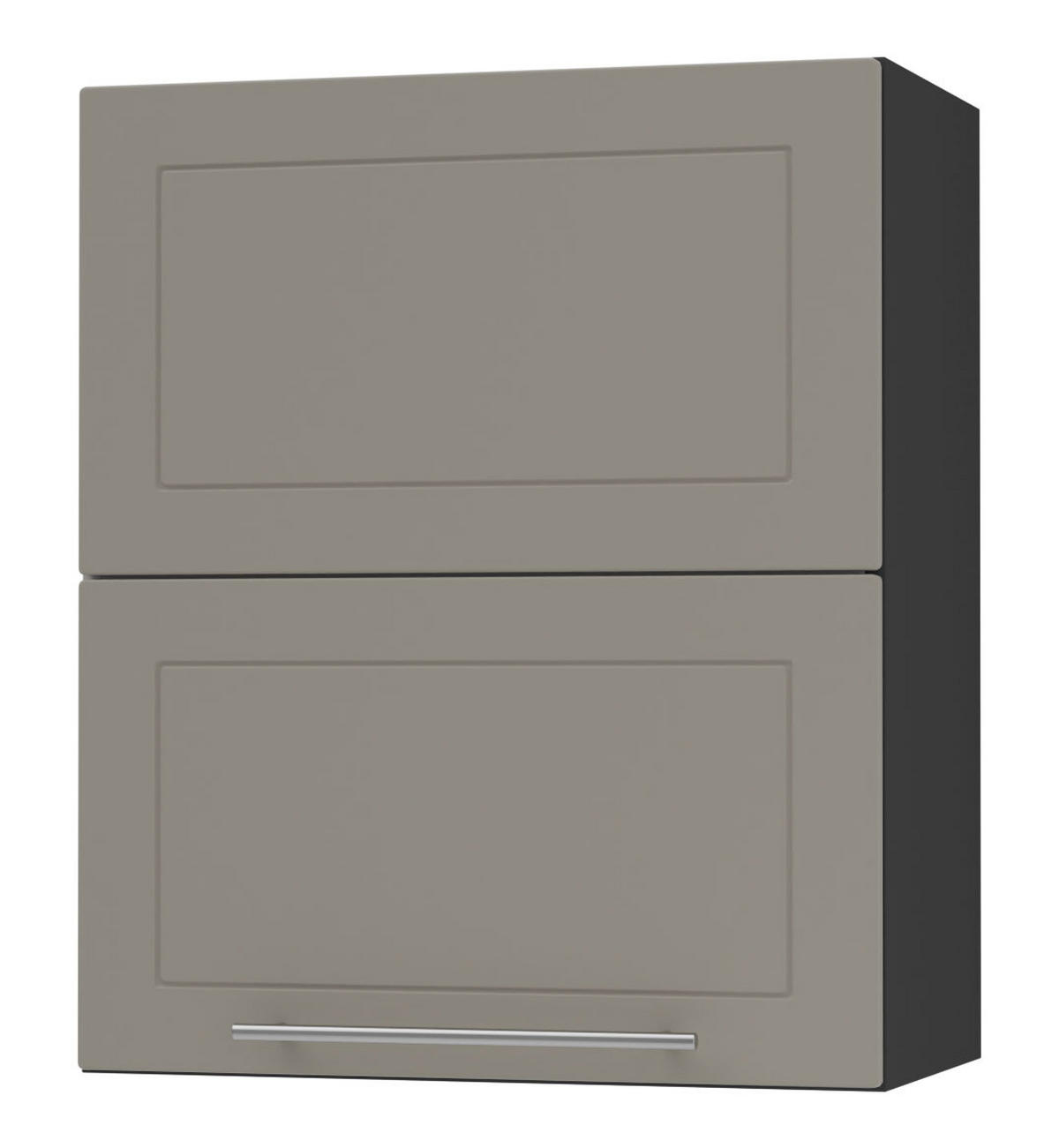 KÜCHENHÄNGESCHRANK Kvantum W8B/60 Beige Matt / Schwarz Matt 60 / 32,5 / 72cm - Beige/Schwarz, Holz/Holzwerkstoff (60/72/32.5cm) - Feldmann-Wohnen