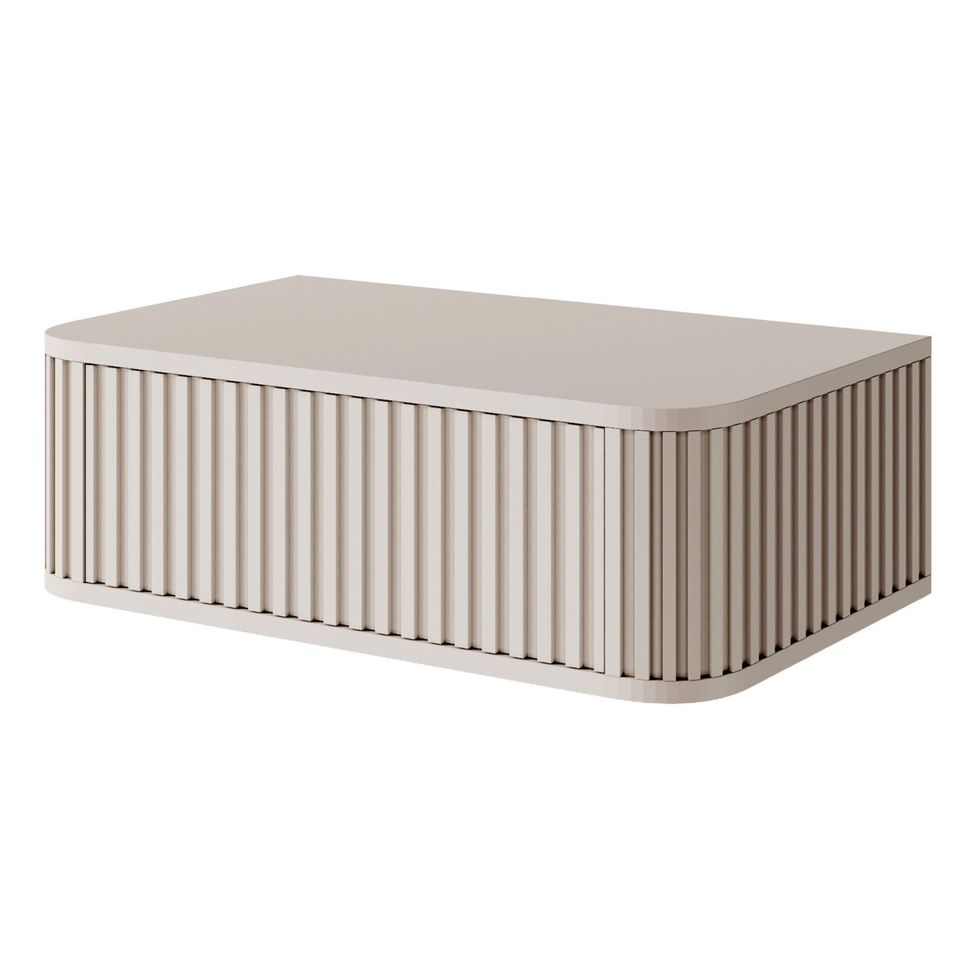 NACHTKONSOLE Ovarlo Greige 63 cm - Taupe, Holzwerkstoff (63.2/20.4/38cm) - Selsey
