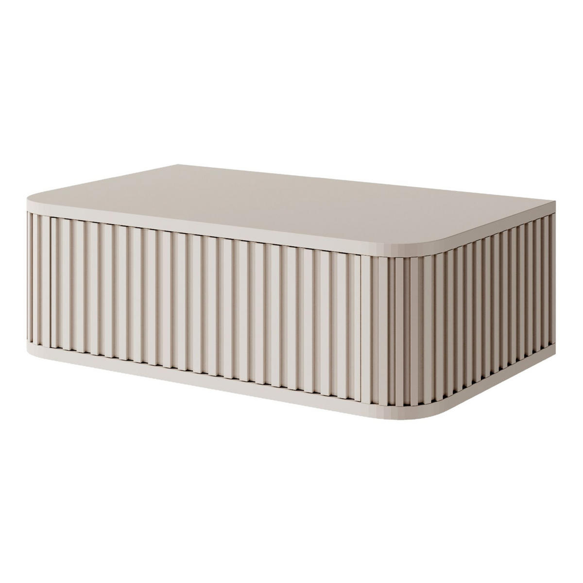 NACHTKONSOLE Ovarlo Greige 63 cm - Taupe, Holzwerkstoff (63.2/20.4/38cm) - Selsey