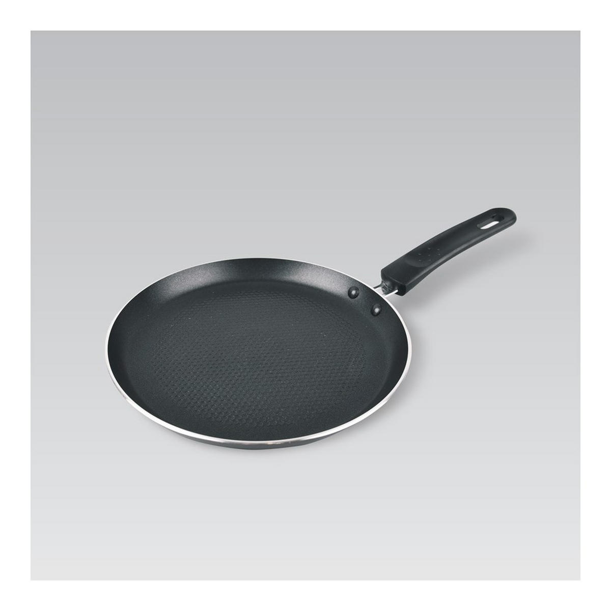 CRÊPEPFANNE Schwarz 37/20/2 cm MR120620 - Schwarz, Metall (20cm) - Maestro 