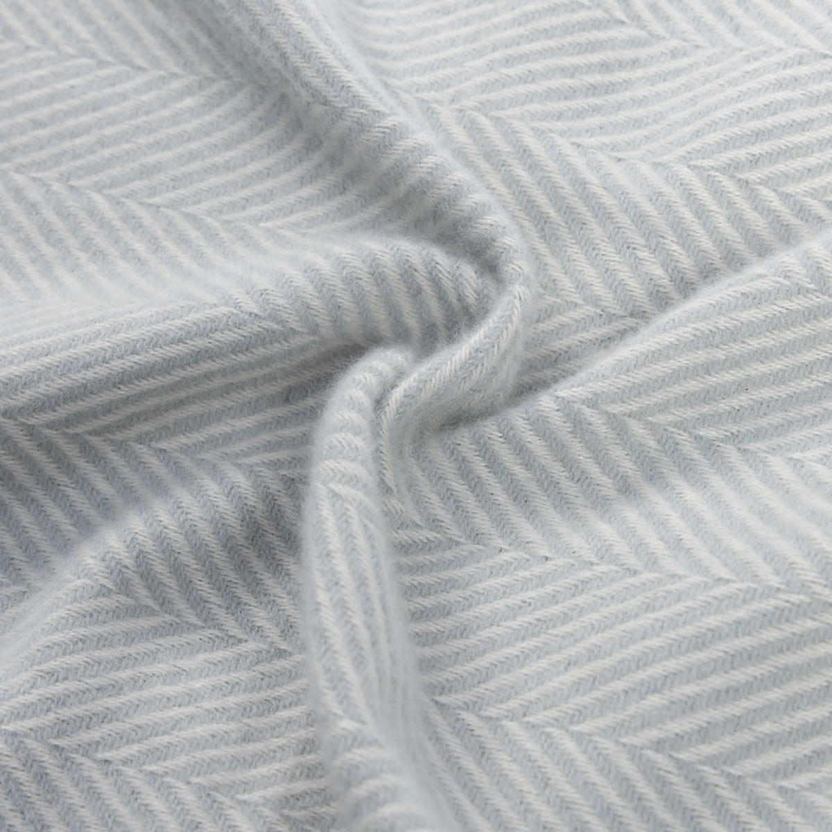 WOLLDECKE MILA - Farbe: Grau, Größe: 140 x 200 cm - Grau, Kunststoff (140/200cm) - Home Deluxe