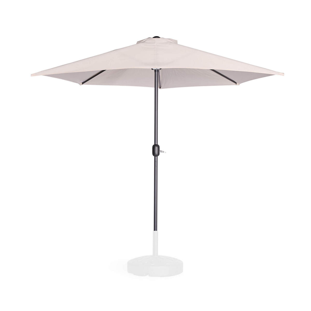 SONNENSCHIRM Beige 270/135/245 cm - Beige, Metall (270/135cm) - Mobili Rebecca