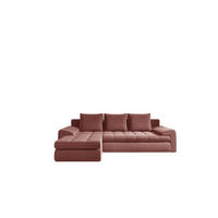 ECKSOFA TOMI Castel Korallenfarbe Links - Koralle, Holz (150/237cm) - Kaiser Möbel