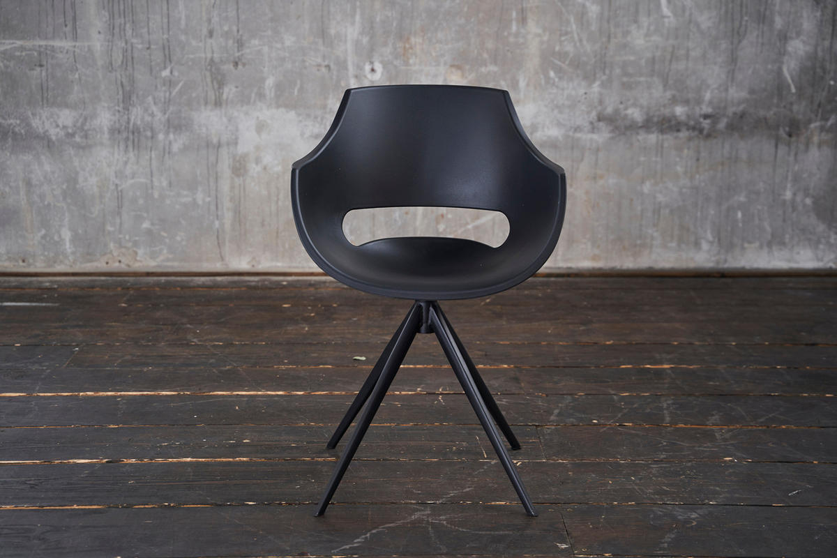 DREHSTUHL ZAJA Schwarz Kunststoff - Schwarz, Kunststoff (57/85/59cm) - KAWOLA