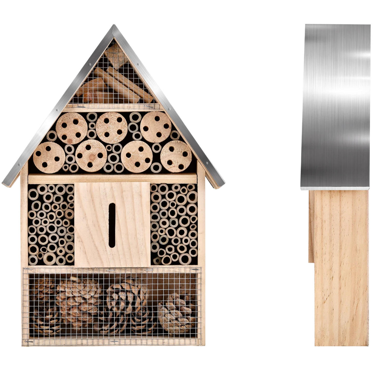 INSEKTENHOTEL 23/9.5/39.6 cm - Multicolor, Holz (9.5/39.6/23cm) - Authentics