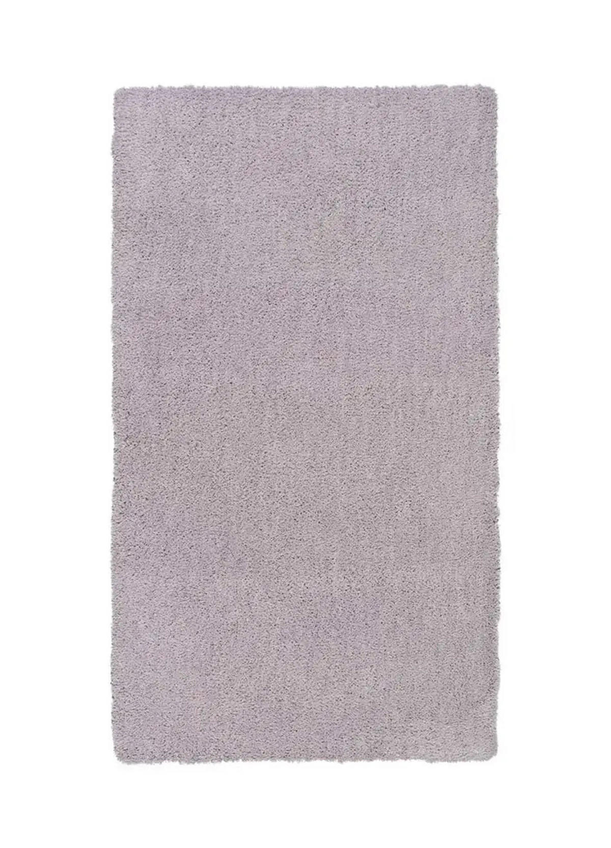 HOCHFLORTEPPICH Silber Shanghai 60/110 cm - Hellgrau, Textil (60/110cm) - Atticgo