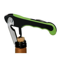 KORKENZIEHER Kellnermesser, Profi-Ausführung, grün - Grün, Kunststoff (1.3cm) - ich-zapfe